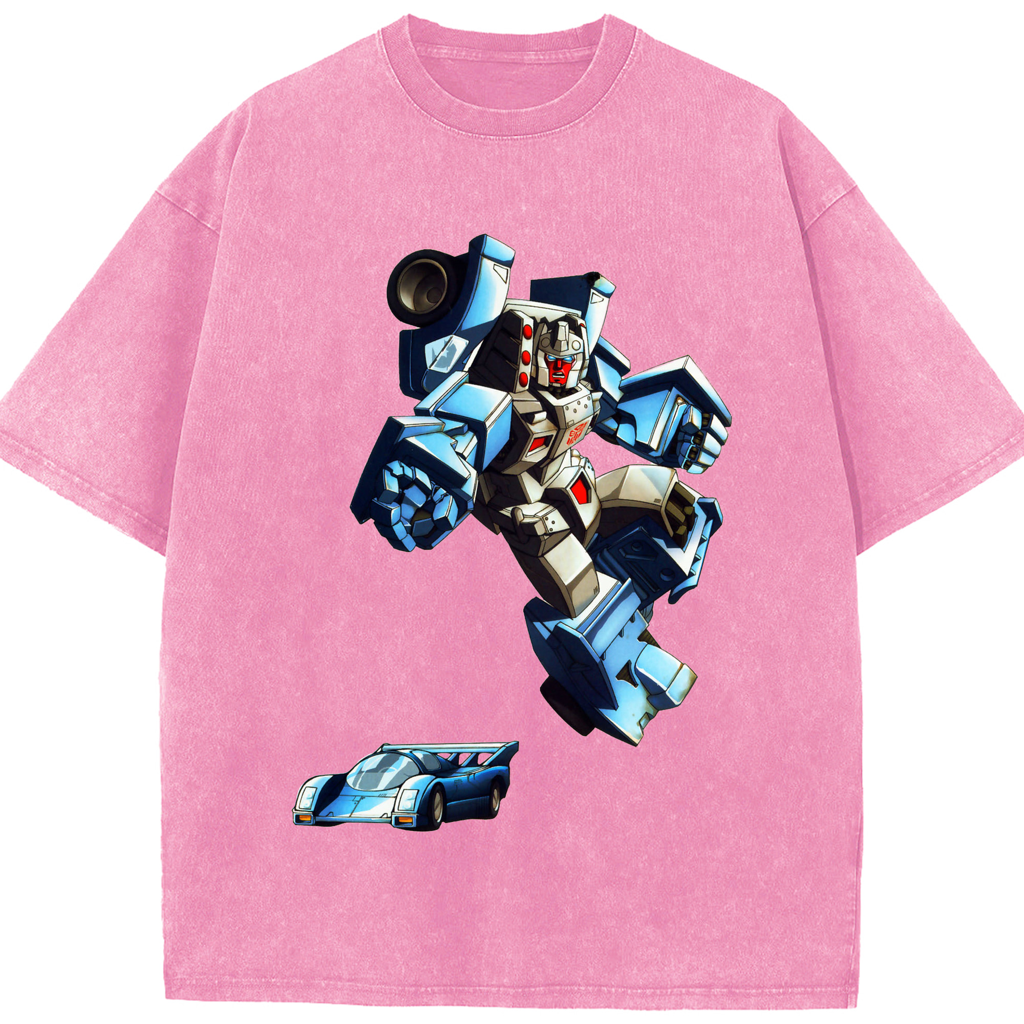 （画像用）  綿100% ヴィンテージ風 半袖Tシャツ（フロントプリント）